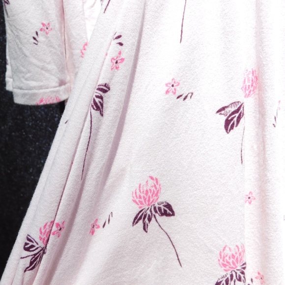 Free People Cloud Berry Lilac Combo Off Shoulder Printed Top XS - Picture 14 of 15